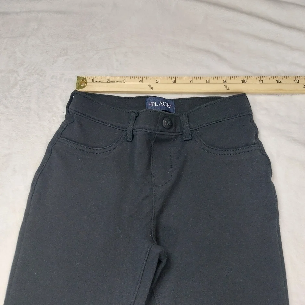 THE CHILDREN'S PLACE GIRLS BLACK PULL ON PANTS SIZE 6X/7